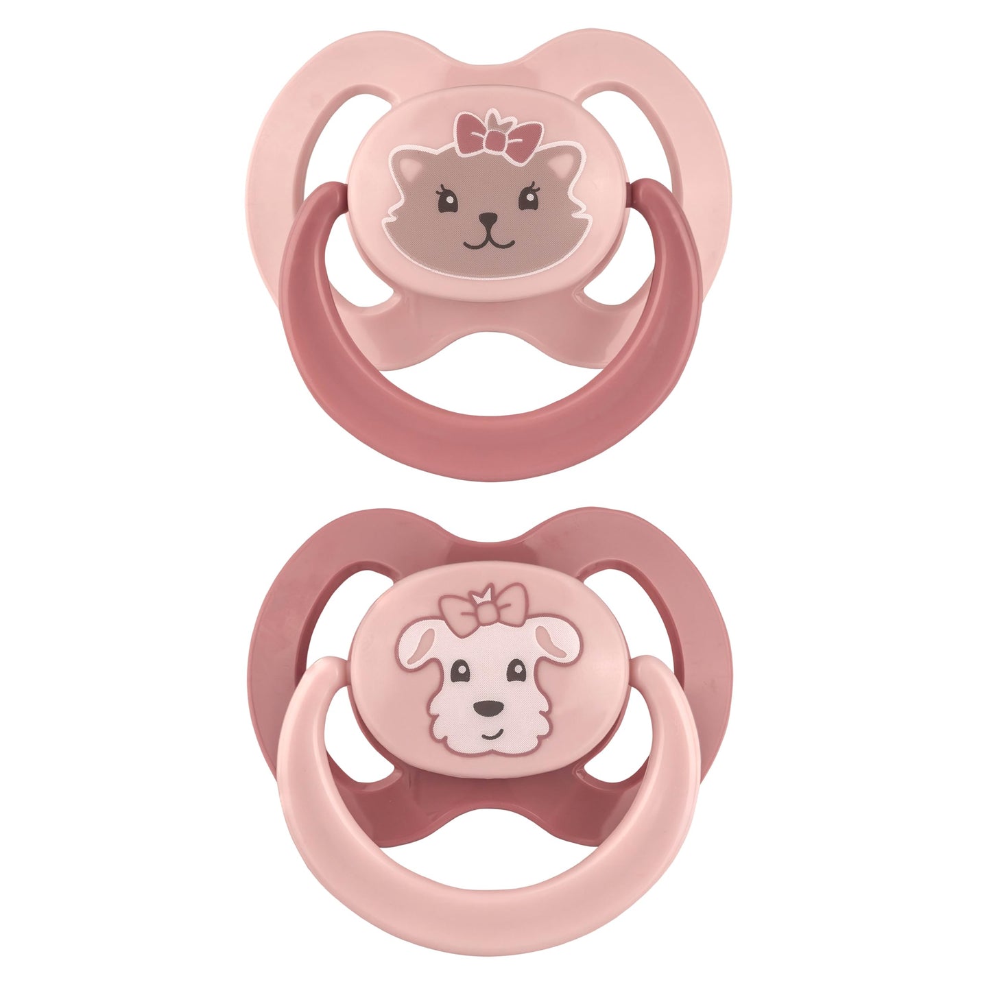 babynova Silikon Schnuller 2er-Set mit Sterilisationsbox - Schnuller Größe 1, 0-6 Monate - kiefergerechter Nuckel – BPA-frei – Made in Germany - Elefanten