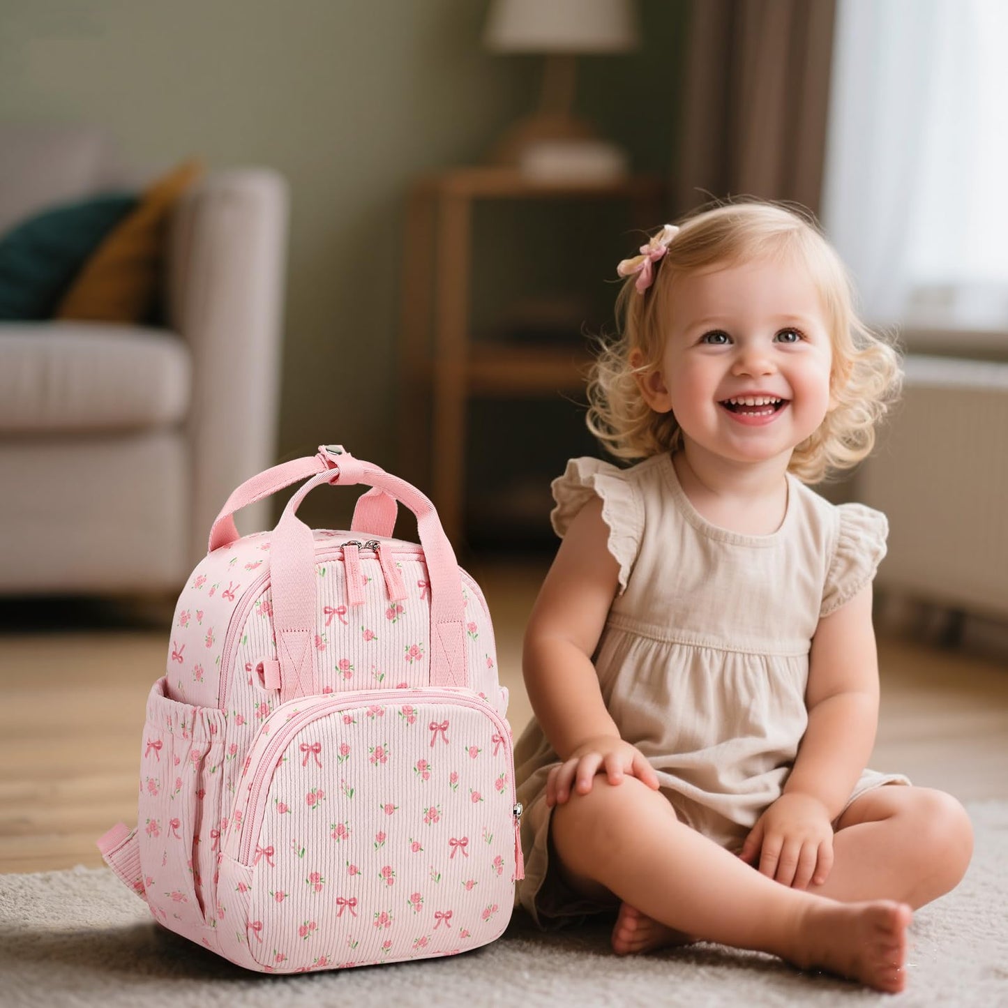 LEDAOU Kids Waterproof Backpack for Children 2-4 Years Nursery School Boys Girls