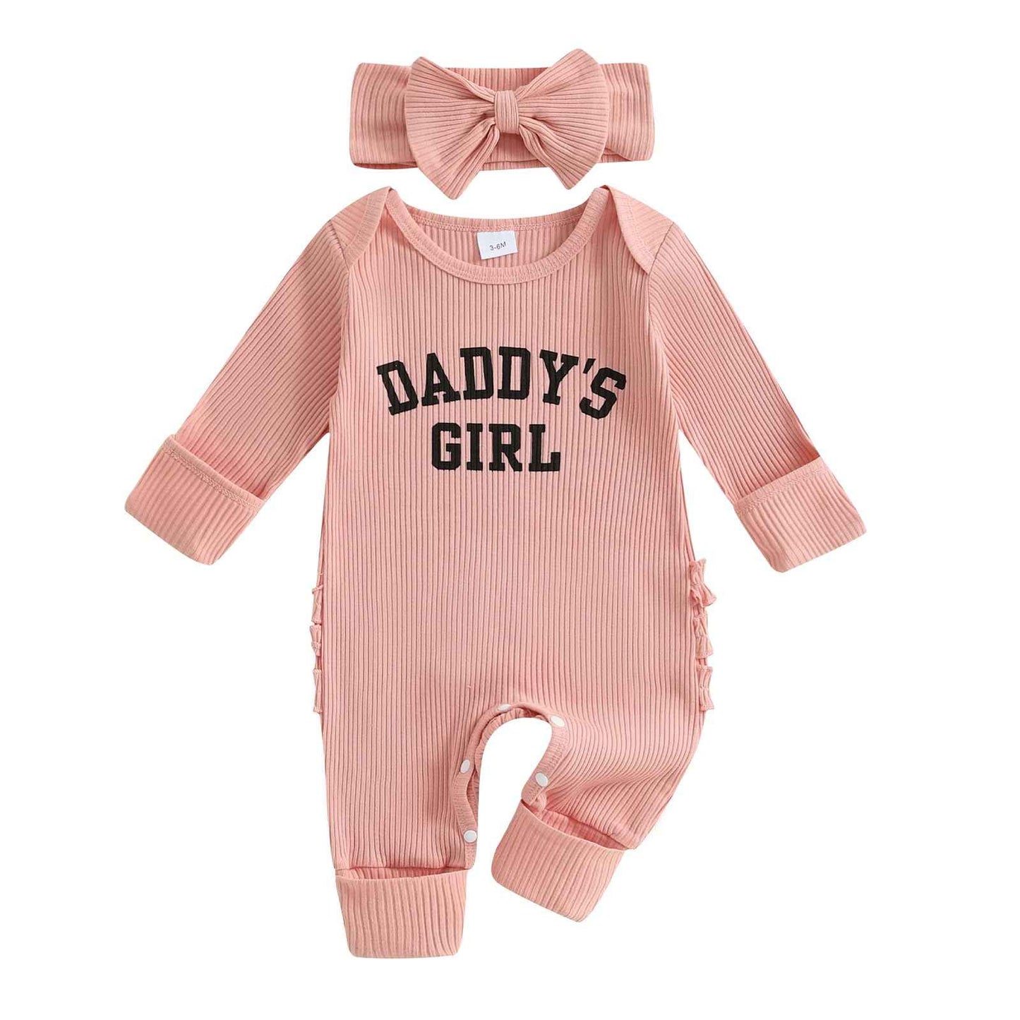Geagodelia Baby Girl Romper + Headband Newborn Clothing Outfit Jumpsuit Baby Clothes Soft Baby Romper