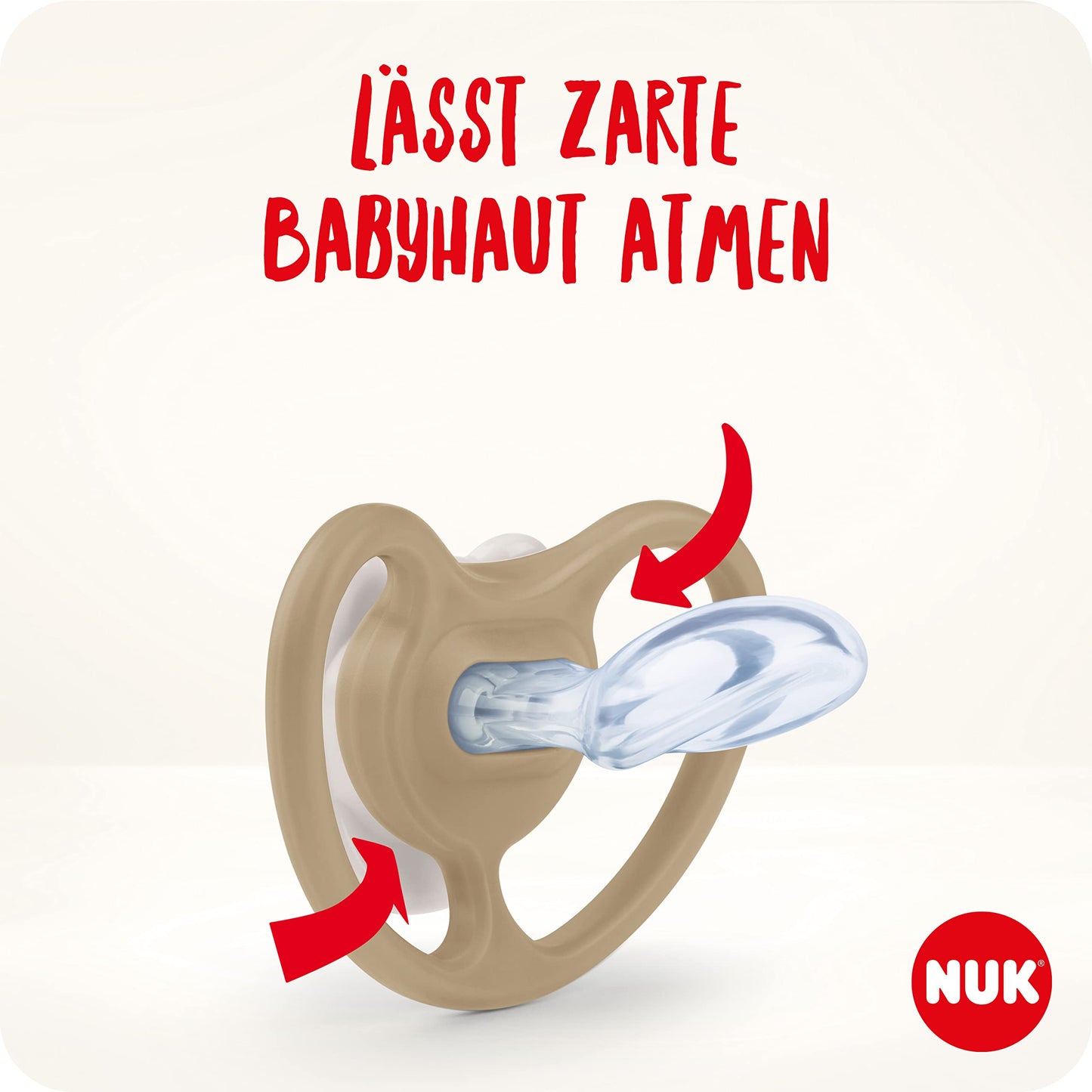 NUK Space Schnuller | 0–6 Monate | Schnuller mit extra Belüftung | BPA-freies Silikon | Disney Winnie Puuh | 2 Stück
