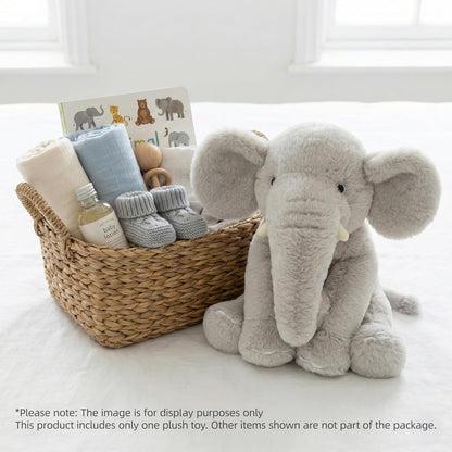 Plüsch Elefant 33 cm – Weiches rosa Kuscheltier mit großen Ohren & Langer Nase – Niedliches Stofftier für Kinder & Deko | Für Jungen, Mädchen, Kinder, Babyparty, Schlafzimmer, Weihnachten, Geburtstagsgeschenke