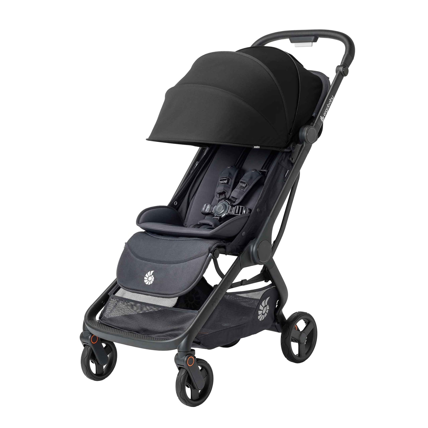 Ergobaby Metro3 Kinderwagen Buggy mit Liegefunktion, Baby-Buggy ab Geburt bis 22kg (0-4 Jahre), Zusammenklappbar und Autositz Kompatibel, höhenverstellbarer Griff, ergonomischer Sitz, Graphite Grey