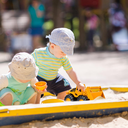 Set of 3 Sand Toy Digger Sandpit, Use Dump Truck Digger Beach Toy Car, Tyres Made of Soft Material, Play Stable Sand Toy from 1-5 Years, Girls, Boys, Summer Toy