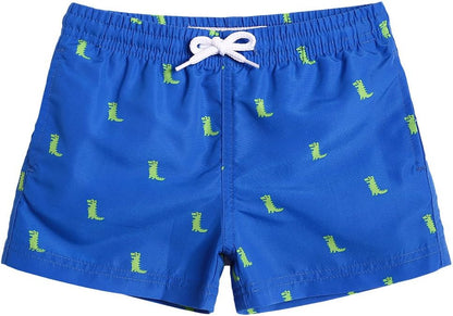 MaaMgic Boys’ Small Swimming Shorts, Quick-Drying Board Shorts with Mesh Lining, Pockets and Adjustable Drawstring