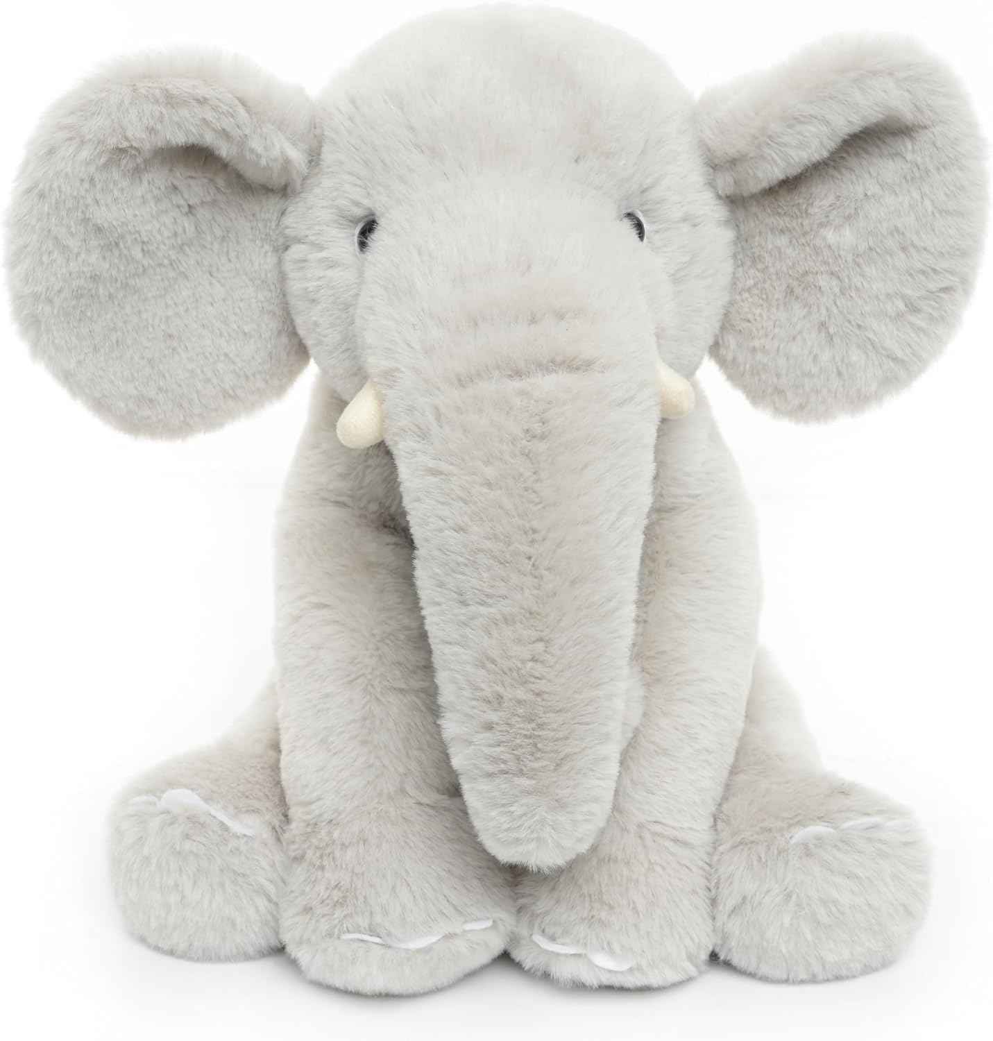 WEIGEDU Plüsch Elefant 33 cm – Weiches rosa Kuscheltier mit großen Ohren & Langer Nase – Niedliches Stofftier für Kinder & Deko | Für Jungen, Mädchen, Kinder, Babyparty, Schlafzimmer, Weihnachten, Geburtstagsgeschenke