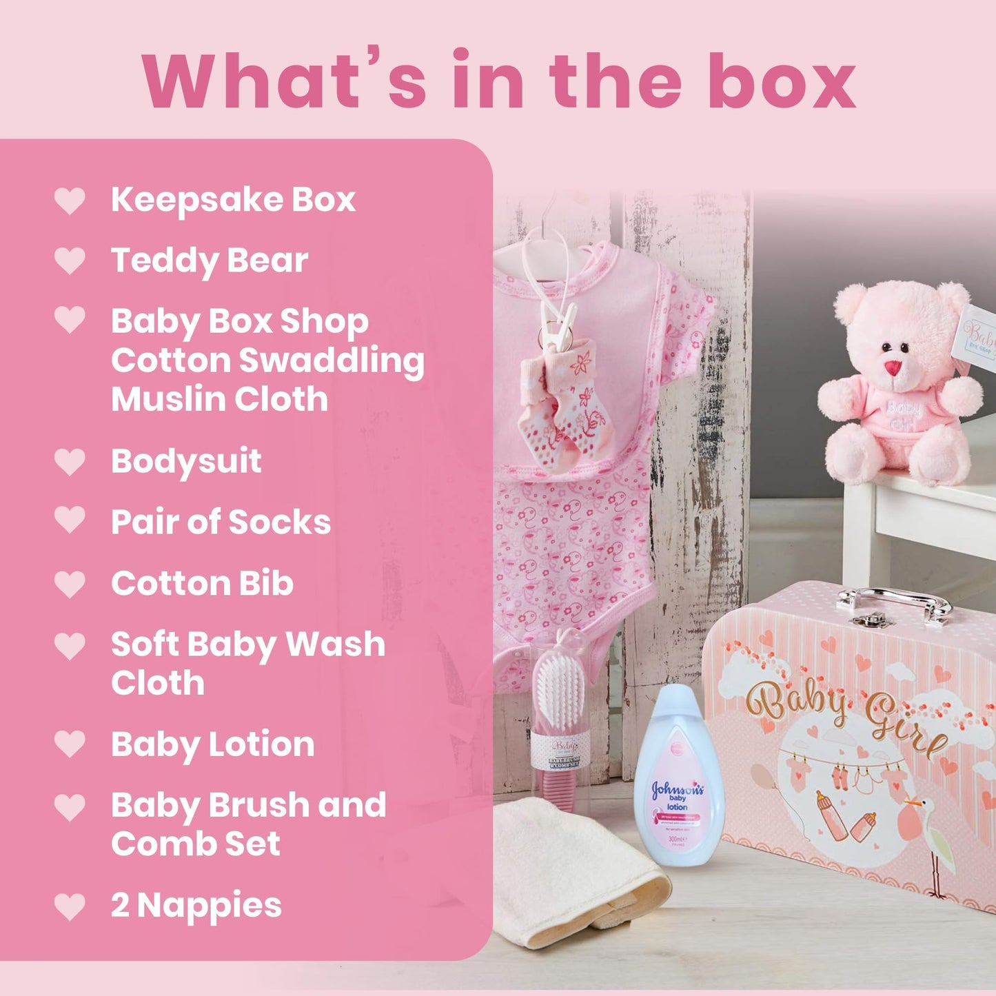 Baby Box Shop Babyparty Geschenk - 12 Baby-Essentials, Baby Geschenkset, Baby Geschenkkorb, Geschenke für eine Babyparty, Neugeborene Geschenkset, Neugeborenen Geschenk, Baby Geschenk Set - Creme