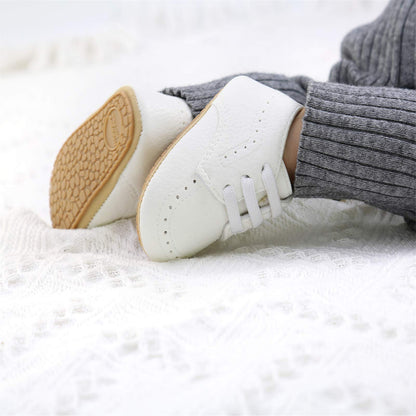 RVROVIC Babyschuhe Anti-Rutsch Oxford Loafer Flats für Jungen und Mädchen aus PU Leder mit weicher Sohle