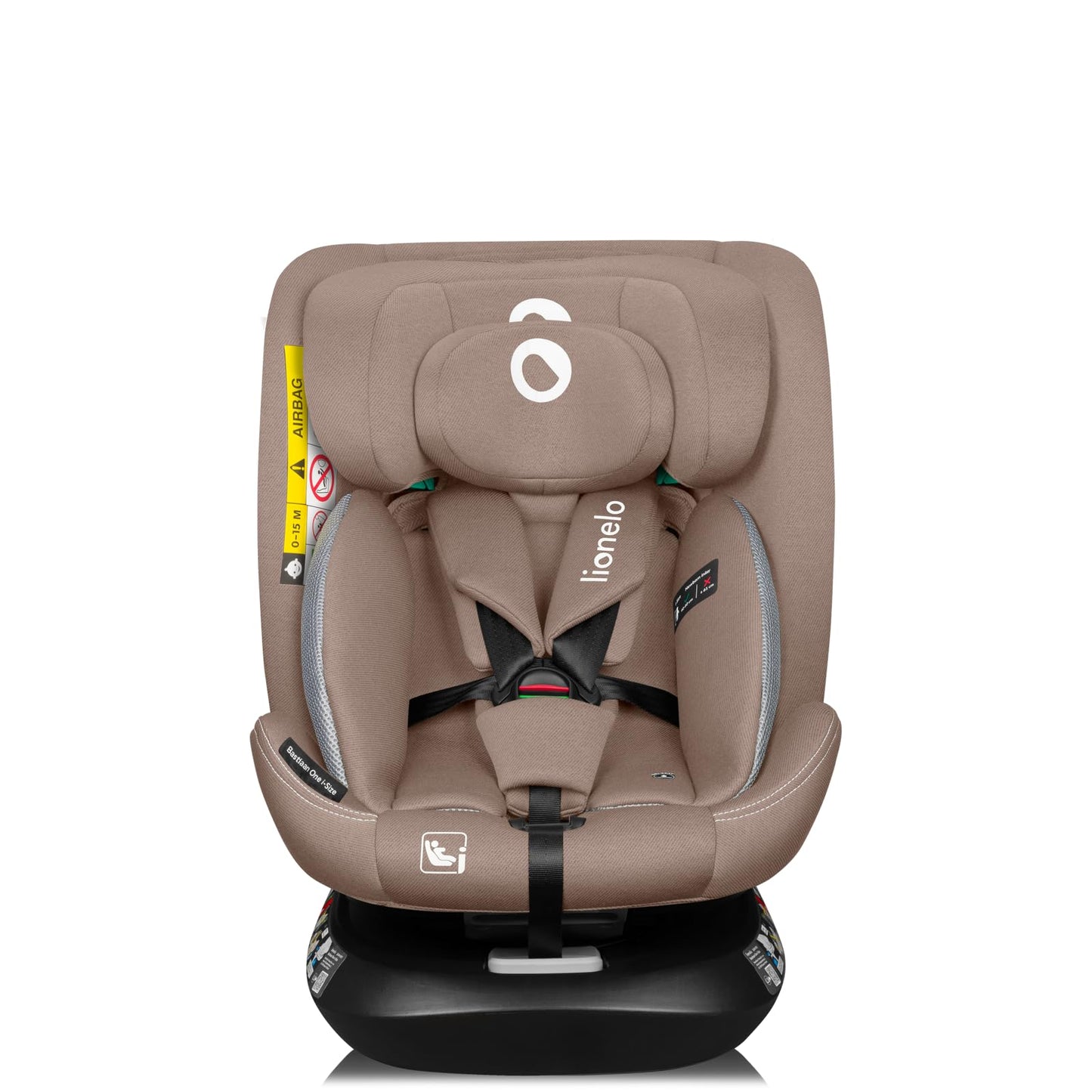 LIONELO Bastiaan i-Size One 360o drehbarer Autositz für Kinder von 40-150 cm, Montage in Fahrtrichtung und entgegen der Fahrtrichtung möglich, ISOFIX Pas TopTether Einstellbare Rückenlehne - Meloni2