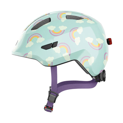 ABUS Smiley Kinderhelm 3.0 LED - Fahrradhelm für Kleinkinder mit tiefer Passform - kindgerechte Designs - Platz für Pigtail - Unisex