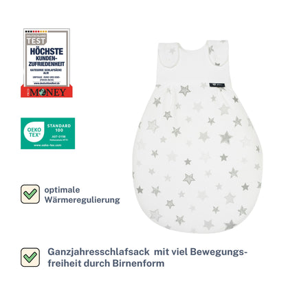 Alvi Baby Mäxchen Exclusive Outer Bag, Baby Sleeping Bag, Grows with Your Child and Breathable, Washable Children's Sleeping Bag, Lightweight Sleeping Bag