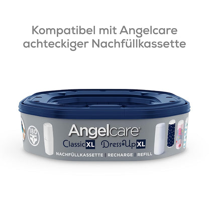 Angelcare 2370 Classic Nappy Bin, XL, White