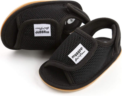RVROVIC Babyschuhe für Jungen und Mädchen – Premium Weiche Anti-Rutsch Gummisohle für Säuglinge – Sommer Outdoor Sandalen für Kleinkind Erste Walker