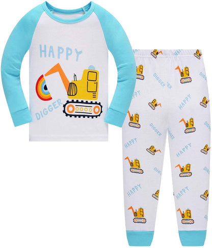 Boys Pyjamas Dinosaur Children's Sleepwear Long Sleeve Cotton Winter Christmas Pyjama Set Size 92-152, 1-12 Years
