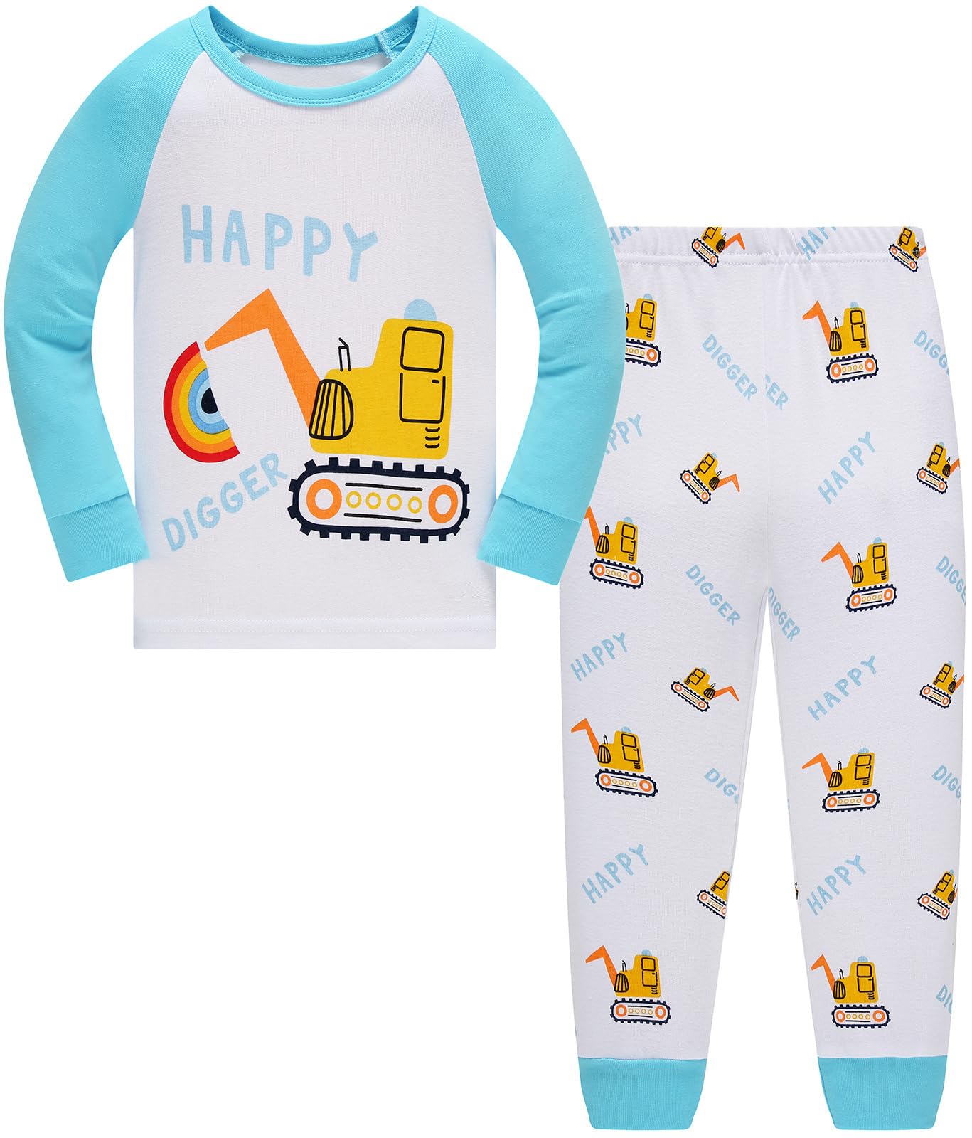 Jungen Pyjamas Dinosaurier Kinder Nachtwäsche Langarm Baumwolle Winter Weihnachten Pyjama Set Größe 92-152, 1-12 Jahre