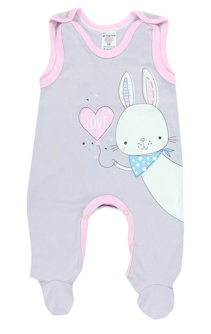 TupTam Baby Mädchen Strampler mit Aufdruck Spruch 3er Pack