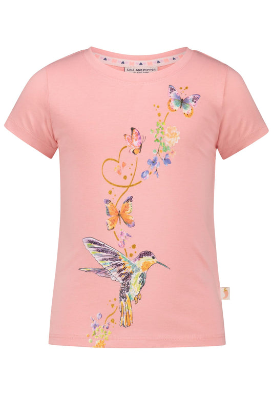 SALT AND PEPPER Mädchen Colibri Glitterprint und Pailletten T-Shirt ja