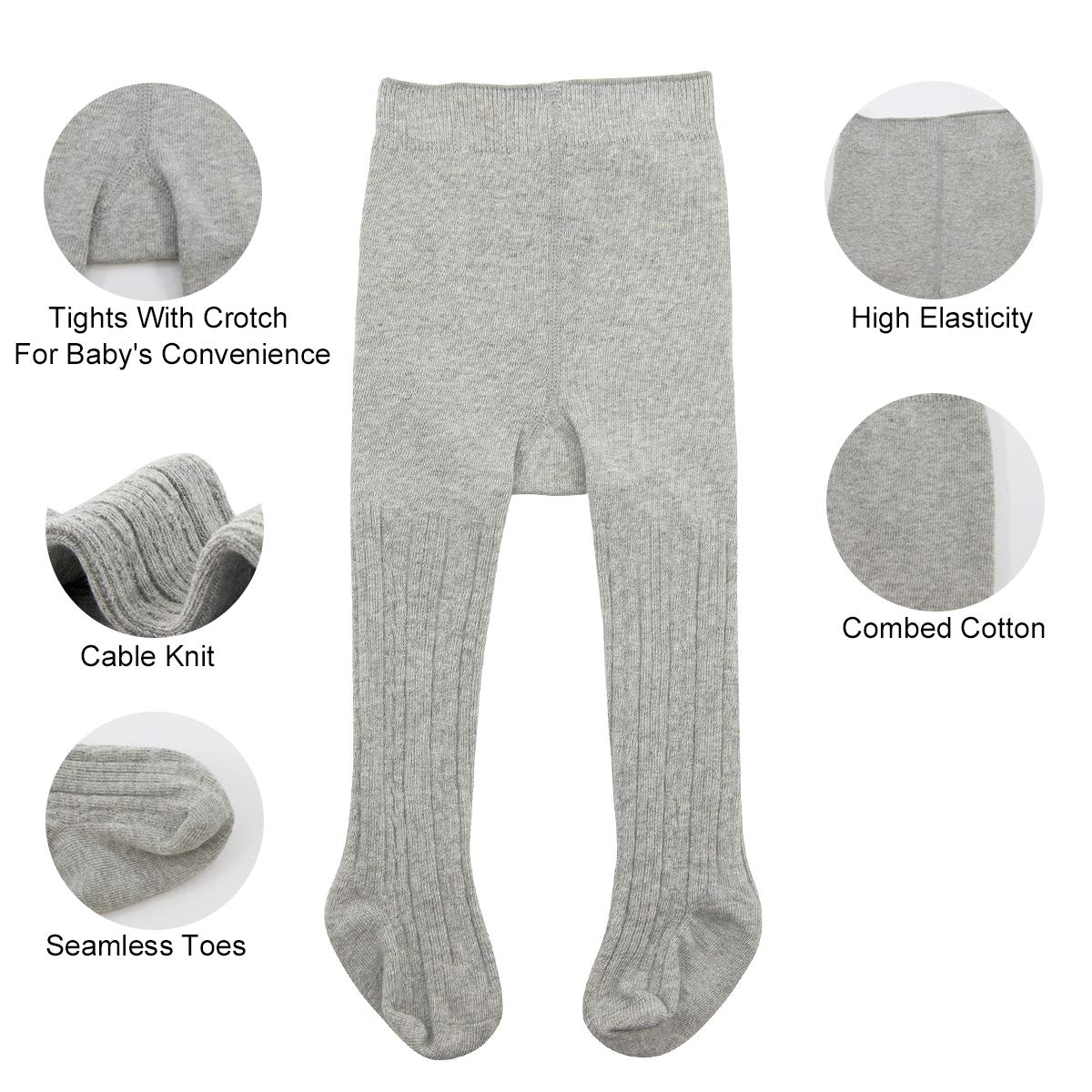 Durio Baby Tights for Girls Boys Cotton Children's Tights Children's Tights Set Warm Stockings Leggings