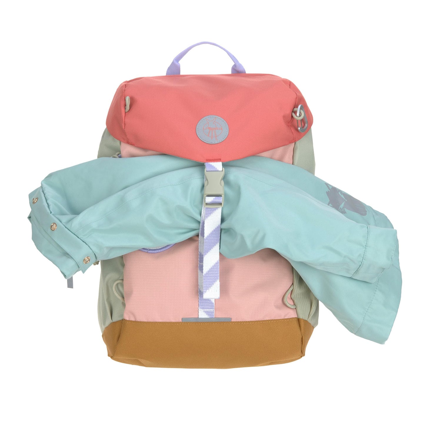 Kinder Wanderrucksack Kinderrucksack mit Brustgurt gepolsterte Schultergurte wasserabweisend, 14 Liter/Big Outdoor Backpack Sunny Explorer Rose/pink