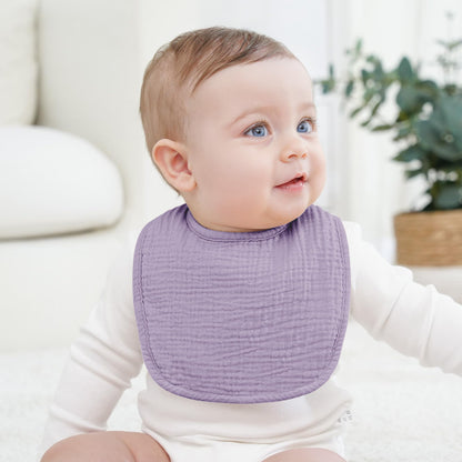 Bearmoss Lätzchen Baby Musselin Sabberlätzchen für Babys, 100% Baumwolle Quadratische Halstuch Baby Verstellbare Babylätzchen Weiche Sabberlätzchen für Junge und Mädchen,8 Stück