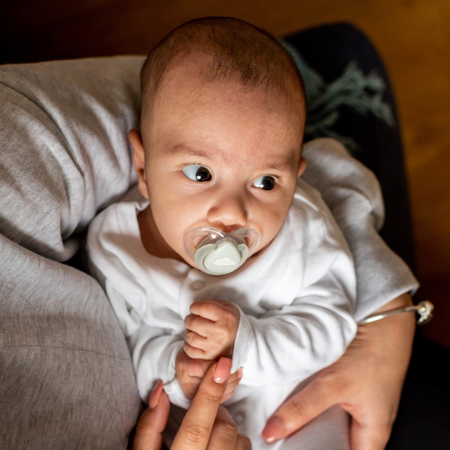 Tommee Tippee Schnuller für die Nacht, symmetrisches kieferorthopädisches Design, BPA-freies Silikonbeutel, 6—18 m, Packung mit 6 Schnullern - Meloni2