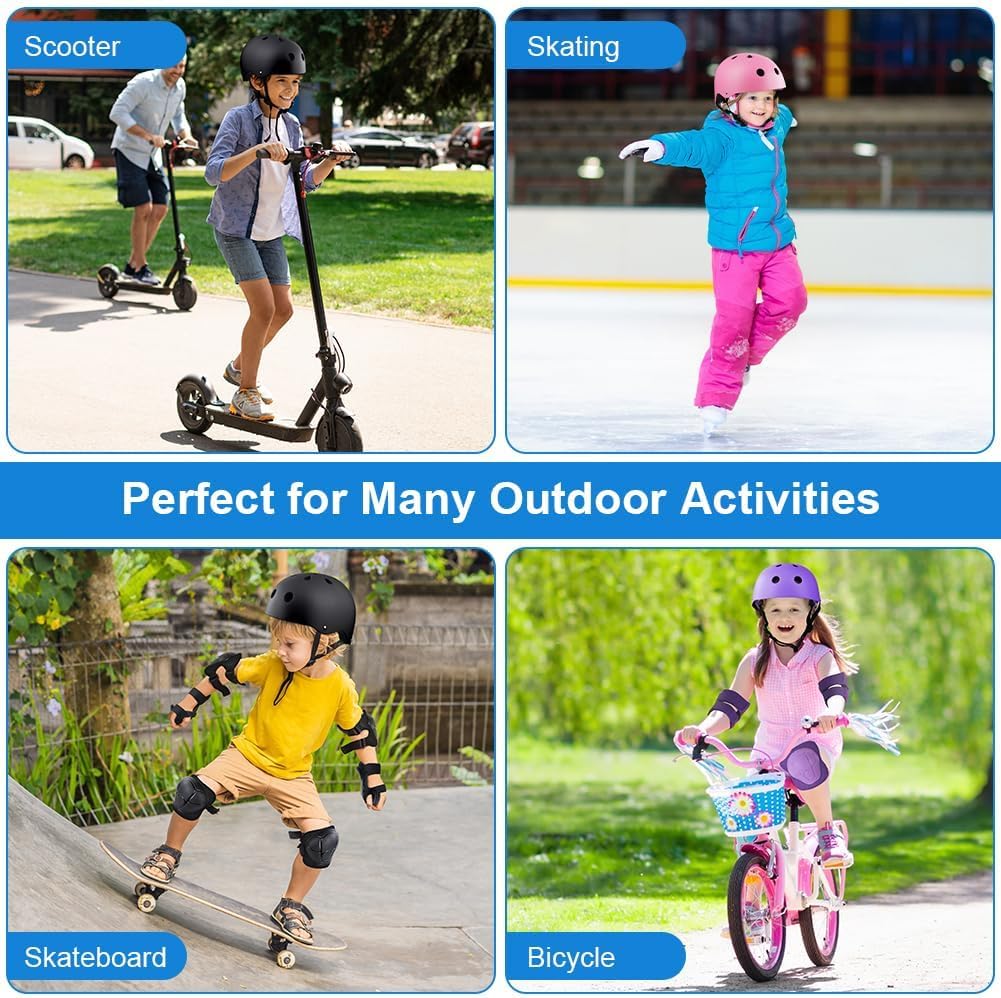 Flintronic Children's Bicycle Helmet, Children's Helmet, Bicycle Helmet for Children, Adjustable Skateboard Helmet for Bicycle, Skateboard, Scooter, Skating, Scooter, BMX for 2-13 Years