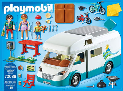 PLAYMOBIL | Family Fun | Familien-Wohnmobil | mit abnehmbaren Dach | Spielzeug für Kinder ab 4 Jahren | 70088
