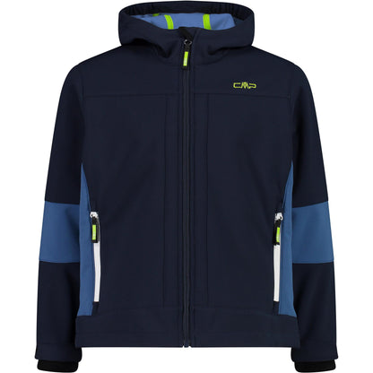 CMP Unisex Children's Giacca in Softshell Da Bambini Con Cappuccio Fisso Softshell Jacket for Children with Fixed Hood