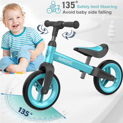 MHCYLION Laufrad ab 1.5-4 Jahre bis zu 25 kg, Lenkrad und Sattel höhenverstellbar, Lenkradschloss, Ultraleicht Kinderlaufrad Balance Fahrrad für Jungen Mädchen - Meloni2