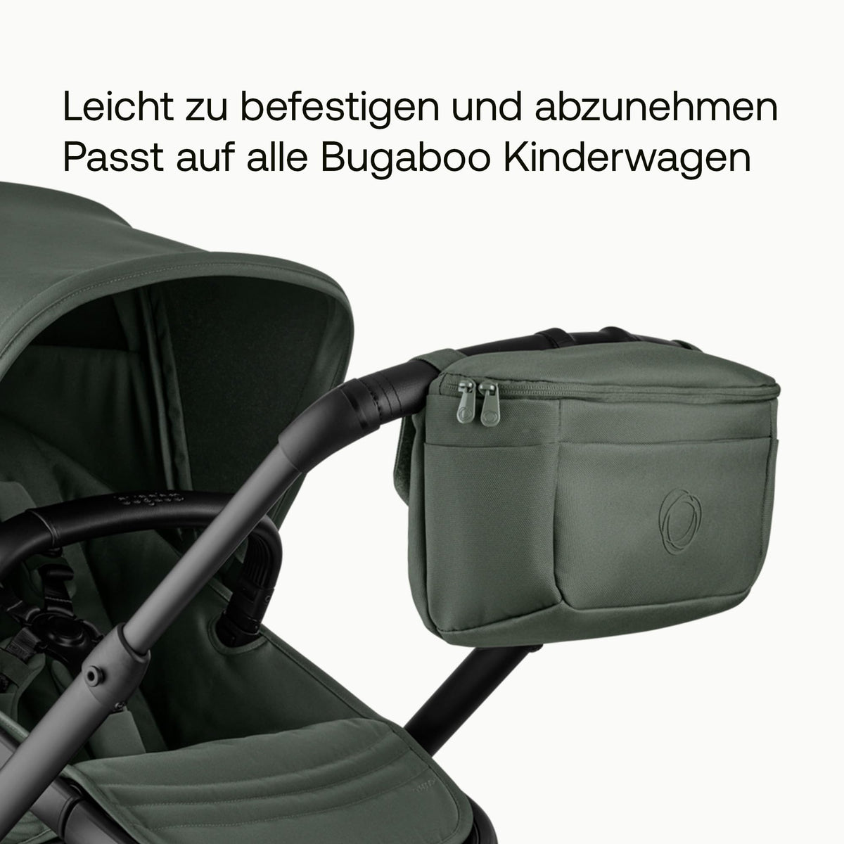 Bugaboo Kinderwagen Organizer-Tasche mit leicht zugänglichen Fächern. Praktisches Accessoire für alle Baby-Essentials in Desert Taupe