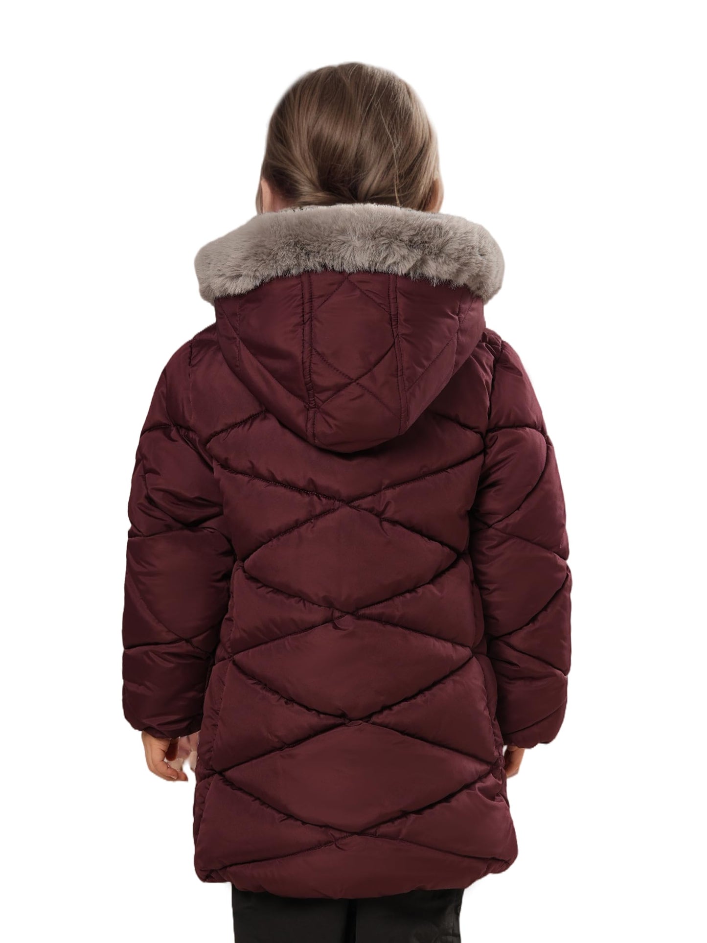 Sunny Sprout Girls' Winter Coats with Hood - Girls' Outerwear Winter Puffer Jacket with Heavy Fleece Lining | Children's Jackets &amp; Coats 