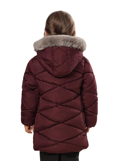 Sunny Sprout Girls' Winter Coats with Hood - Girls' Outerwear Winter Puffer Jacket with Heavy Fleece Lining | Children's Jackets &amp; Coats 