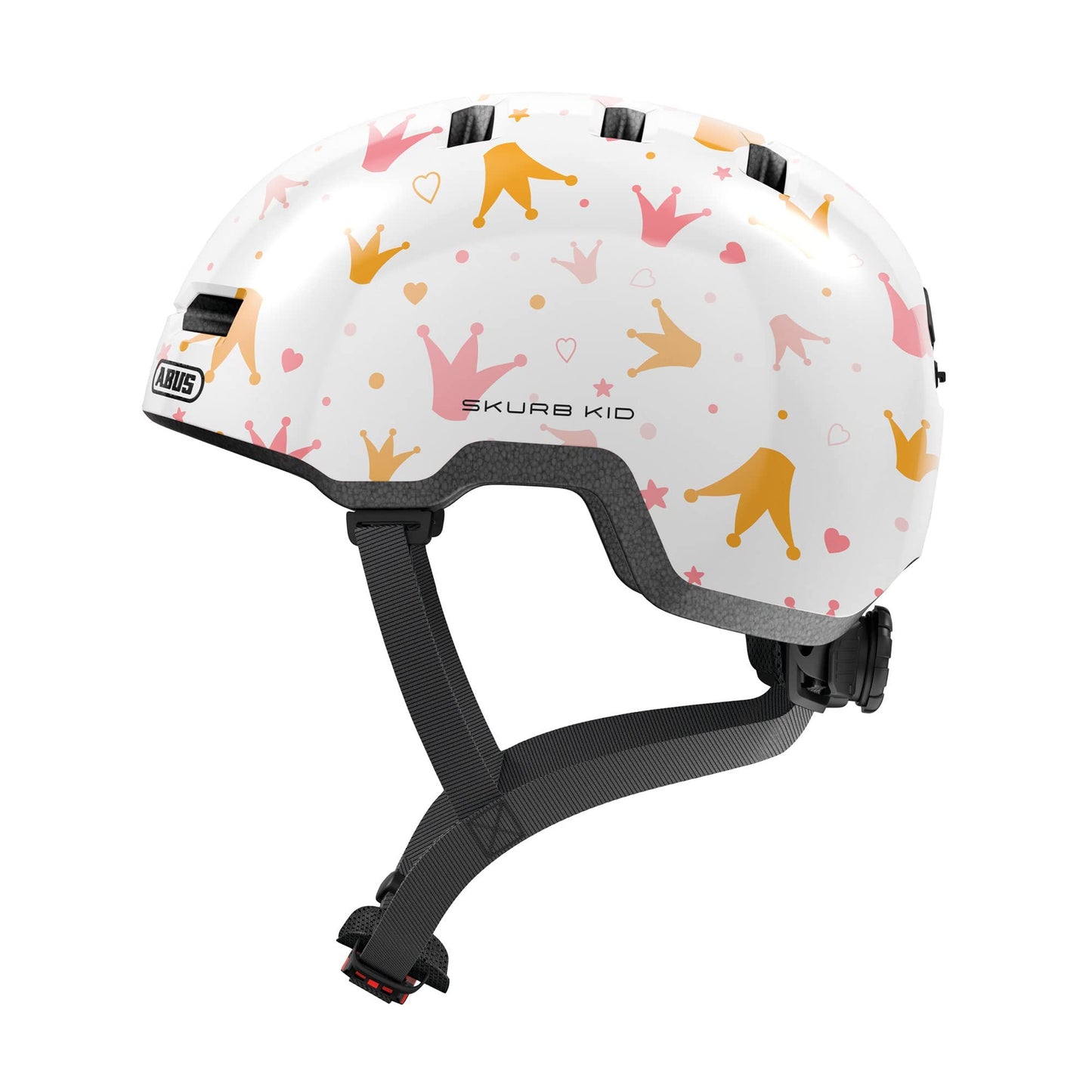 ABUS Skurb Kid Children's Helmet - Robust Bicycle Helmet in Skater Look with Space for a Braid and Various Designs - for Girls and Boys