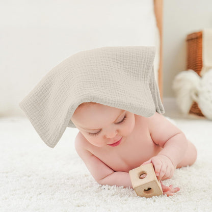 Bearmoss Moltontücher Baby 100% Baumwolle Weiche Spucktücher Baby,Atmungsaktiv und Extrem Saugfähig Musselin Tuch für Saugstark Mulltücher 4er 60x60cm (Brauner Druck)