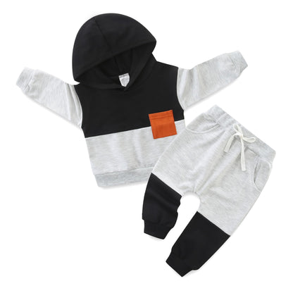 KIDDLETOWN Baby Jungen Kleidung Set, Baby Jungen Hoodie Sweatshirt Outfits Langarm Kleidung Sets Hoodie Top + Hose Kleidung 3-24 Monate