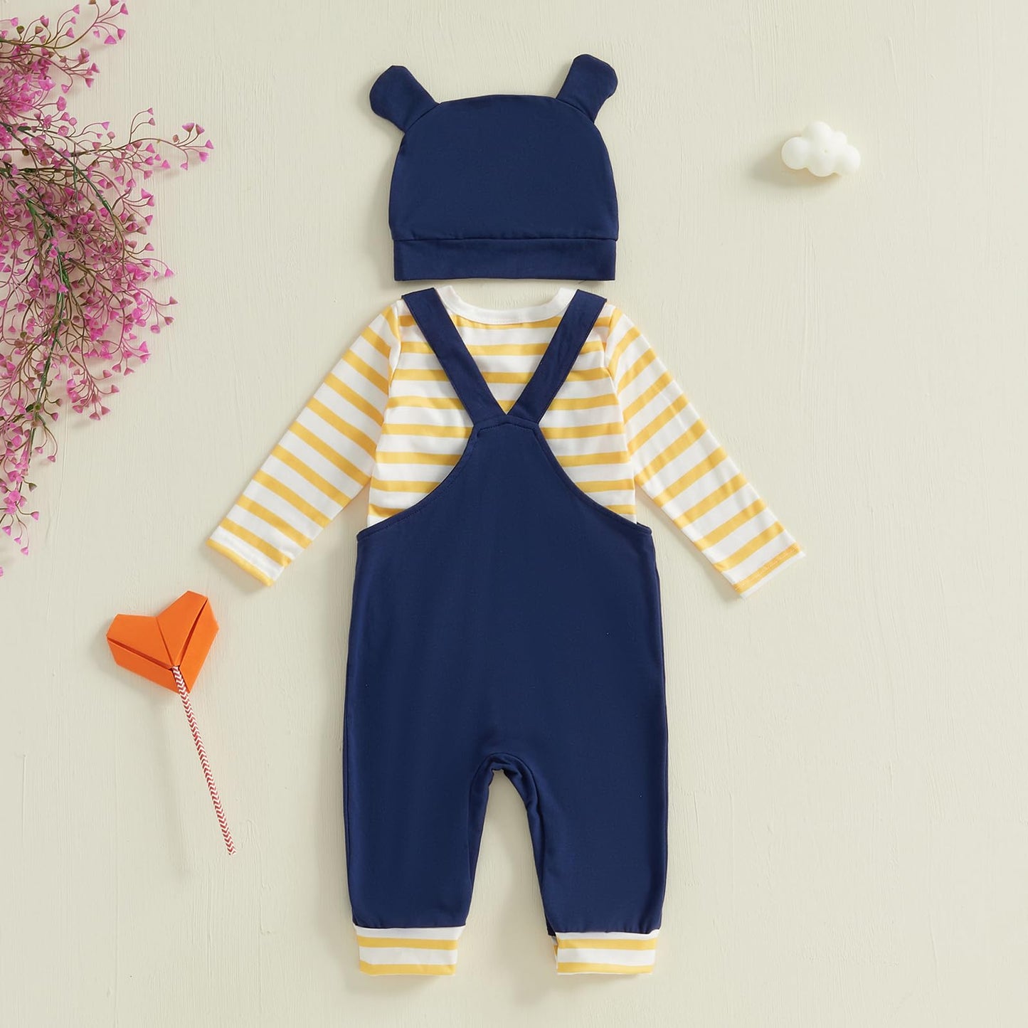 Baby Jungen Kleidung Strampler Latzhose Set Kleidung Sets für Jungen Baby Set Neugeborenes Geschenk