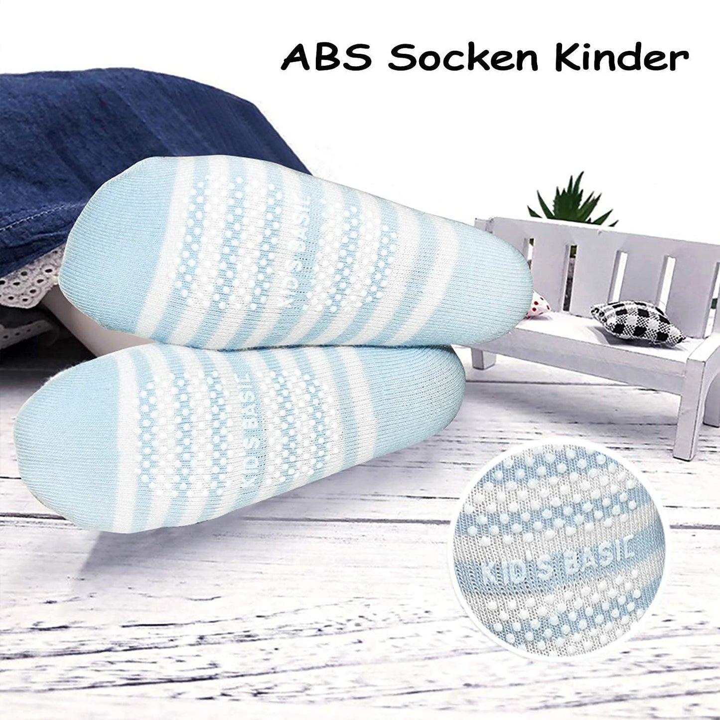 HYCLES Baby ABS Socks Children 0-7 Years 12 Pairs Stopper Socks Children Non-Slip Socks Child Boys Girls 23-26 27-30 Toddler Socks Baby