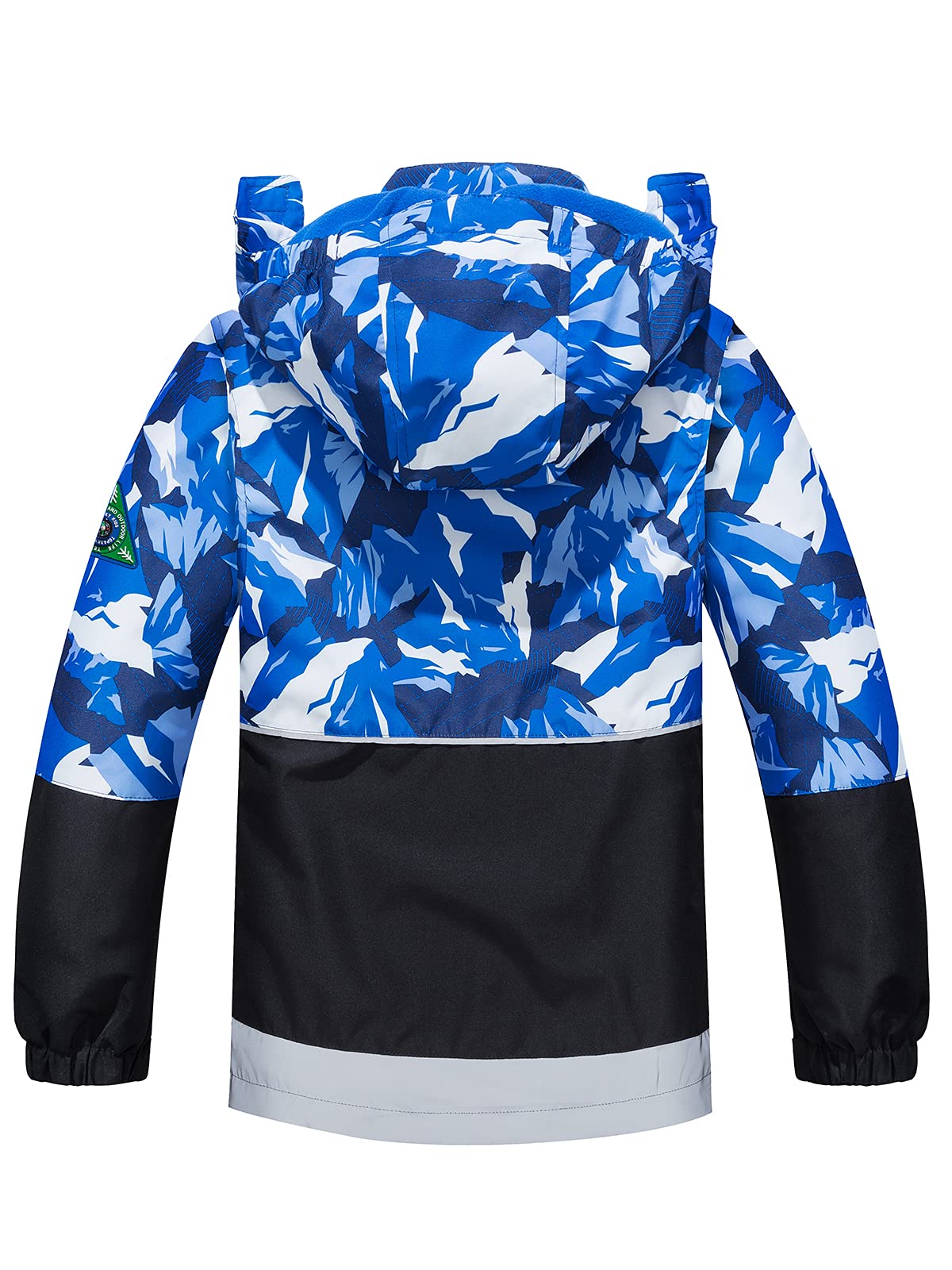 LAUSONS Children's Lined Jacket, Boys' Transition Jackets for Boys, Softshell Jackets with Camouflage Pattern