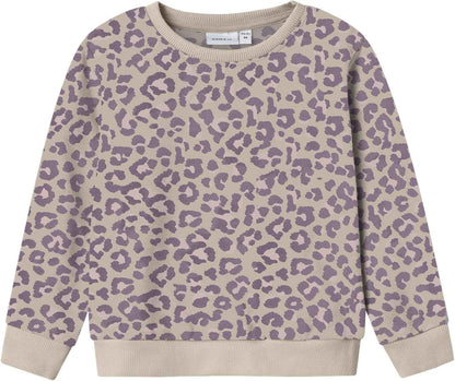 NAME IT Mädchen Nmfdavina Ls Sweat Fleece Bru Noos Sweatshirt