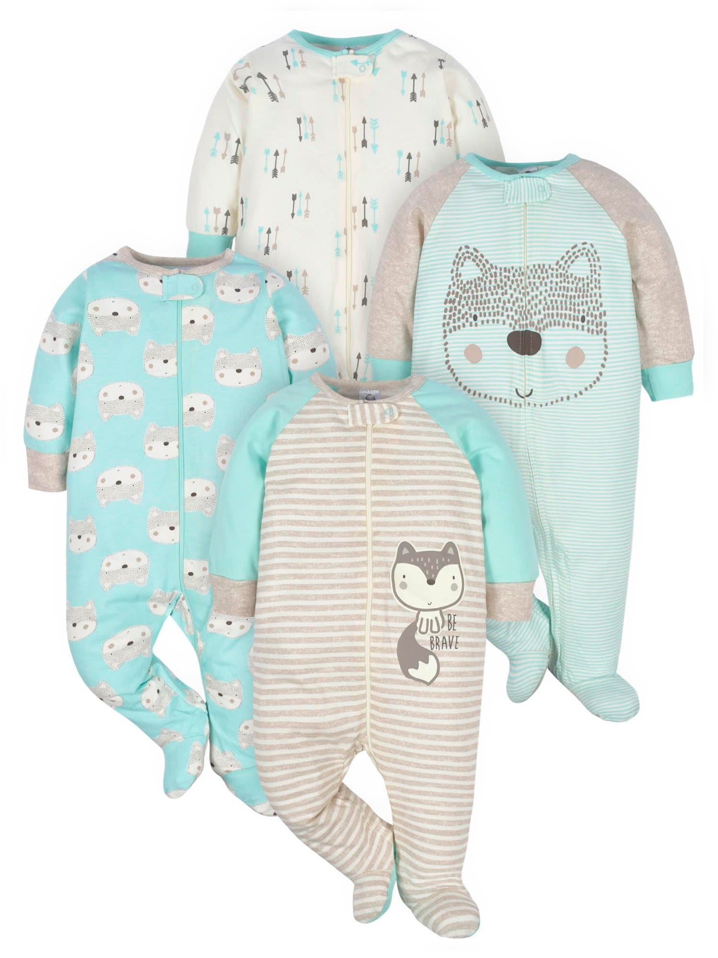 Gerber Baby Jungen Sleep ‚N Play Socken Baby und Kleinkind Schläfer 4er Pack