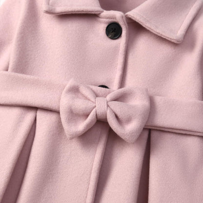 Kleinkind Baby Mädchen Kleidung Jacke Mantel Langarm Plain Knöpfe Kleid Mantel Herbst Outfit