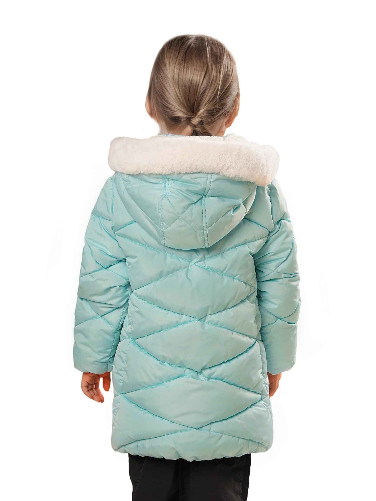 Sunny Sprout Girls' Winter Coats with Hood - Girls' Outerwear Winter Puffer Jacket with Heavy Fleece Lining | Children's Jackets & Coats