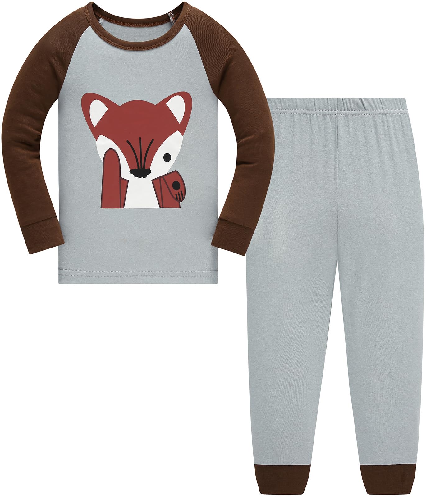 Jungen Pyjamas, Dinosaurier Langarm Zweiteiler Pyjama, Kinder Baumwolle Pyjama Set, Winter, Weihnachten Nachtwäsche, Größe 1–12 Jahre