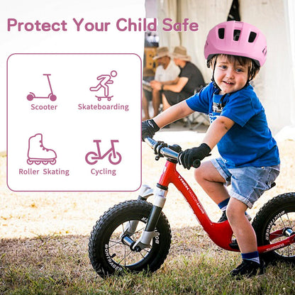 KORIMEFA Toddler Helmet Children's Bicycle Helmet Baby Multi-Sport Adjustable Helmet Sports Helmet Cycling Bicycle Scooter Skateboard Helmet Lightweight for Children Boys Girls from 2-8 Years Old