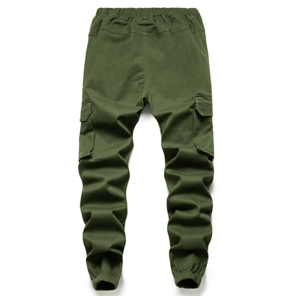 YOUNGSOUL Jungen Cargohose Kinder Stretch Cargo Hose Jogginghose Freizeithose mit Gummizug