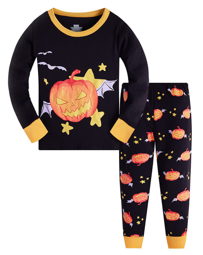 Jungen Pyjamas, Dinosaurier Langarm Zweiteiler Pyjama, Kinder Baumwolle Pyjama Set, Winter, Weihnachten Nachtwäsche, Größe 1–12 Jahre