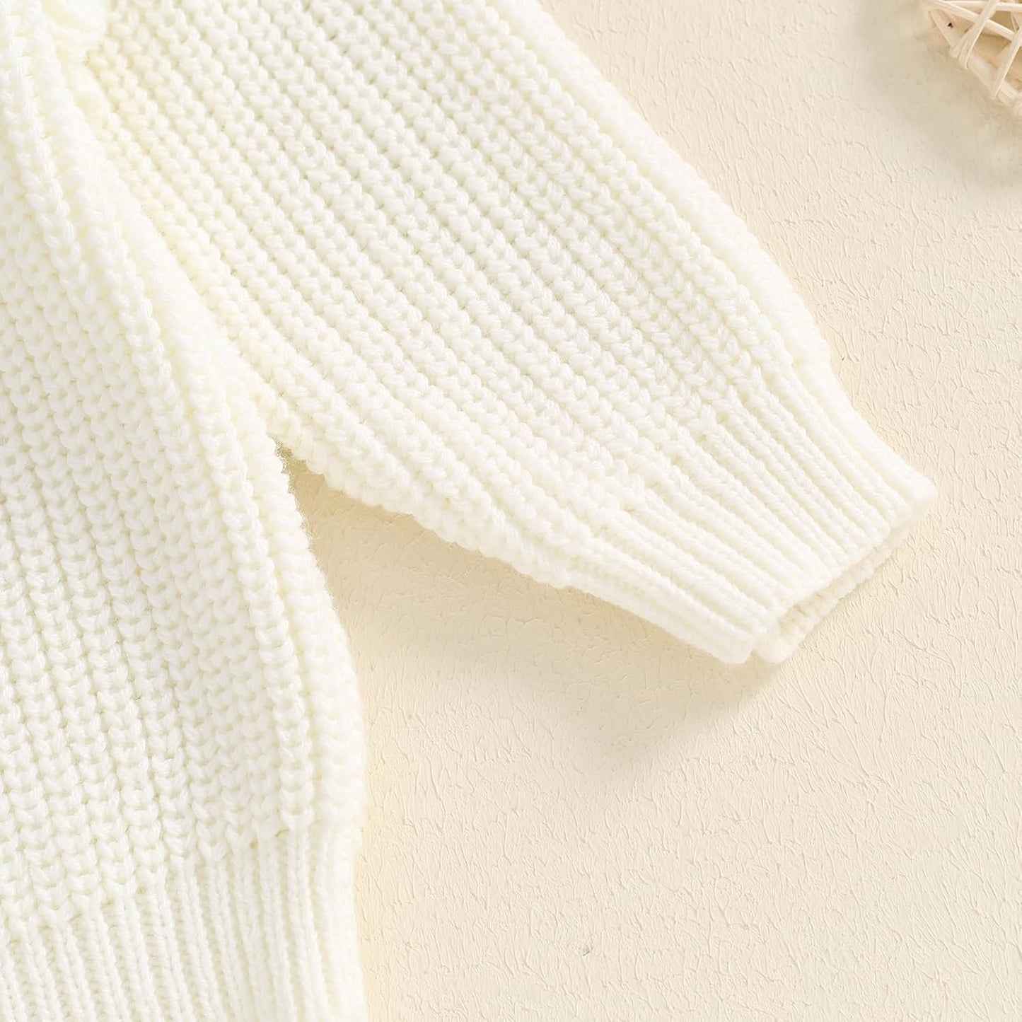 L&ieserram Baby Mädchen Jungen 1. Geburtstag Gestrickt Pullover Jumper Langarm Strickpullover Pulli Kleinkinder Kleidung Outfit Knitted Sweater 1 Jahr