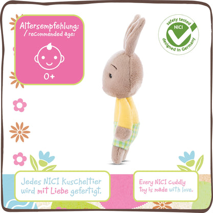 NICI 46333 Kuscheltier Hase Hellbraun 20cm – Plüschtier für Mädchen, Jungen & Babys – Flauschiges Stofftier zum Spielen, Sammeln & Kuscheln – Gemütliches Schmusetier