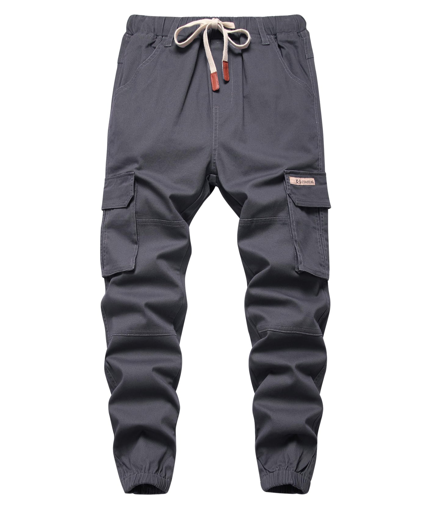YOUNGSOUL Jungen Cargohose Kinder Stretch Cargo Hose Jogginghose Freizeithose mit Gummizug