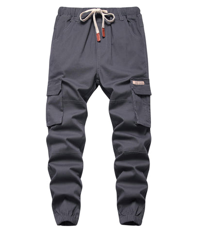 YOUNGSOUL Jungen Cargohose Kinder Stretch Cargo Hose Jogginghose Freizeithose mit Gummizug