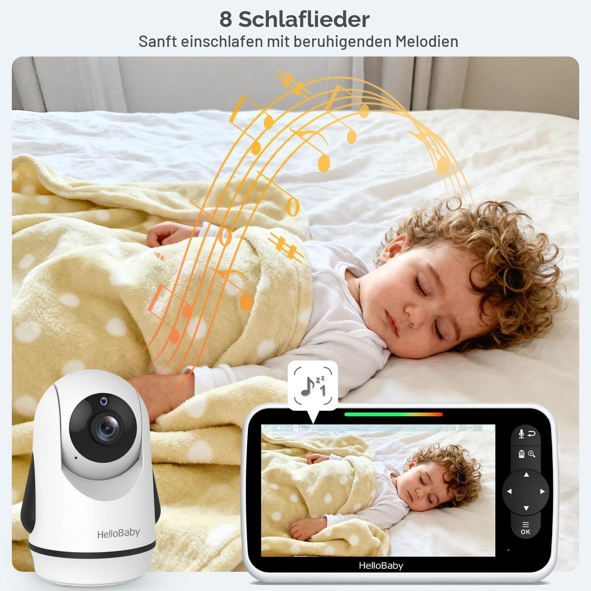 HelloBaby Babyphone mit Kamera – Sicherheit und Komfort für Ihr Baby